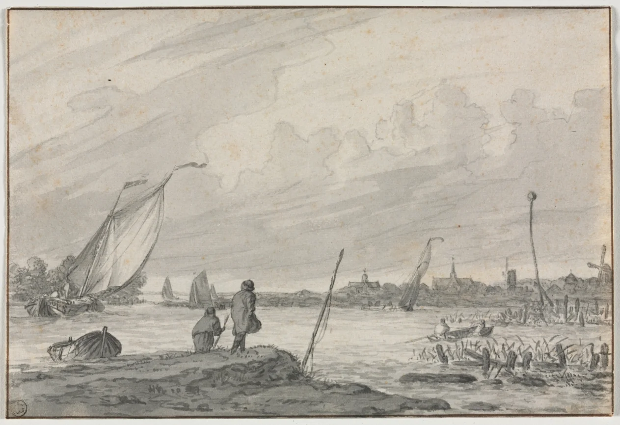 View of Alkmaar with Boats