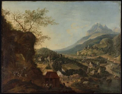 Mountain Scenery with River