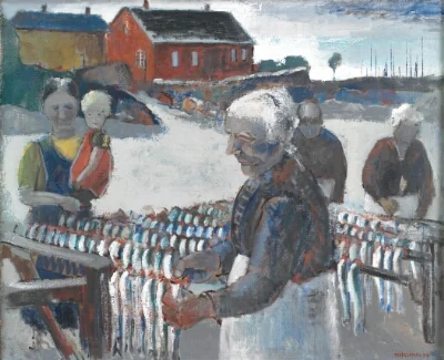 Women Preparing Herring