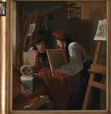 A Young Artist (Ditlev Blunck) Examining a Sketch in a Mirror