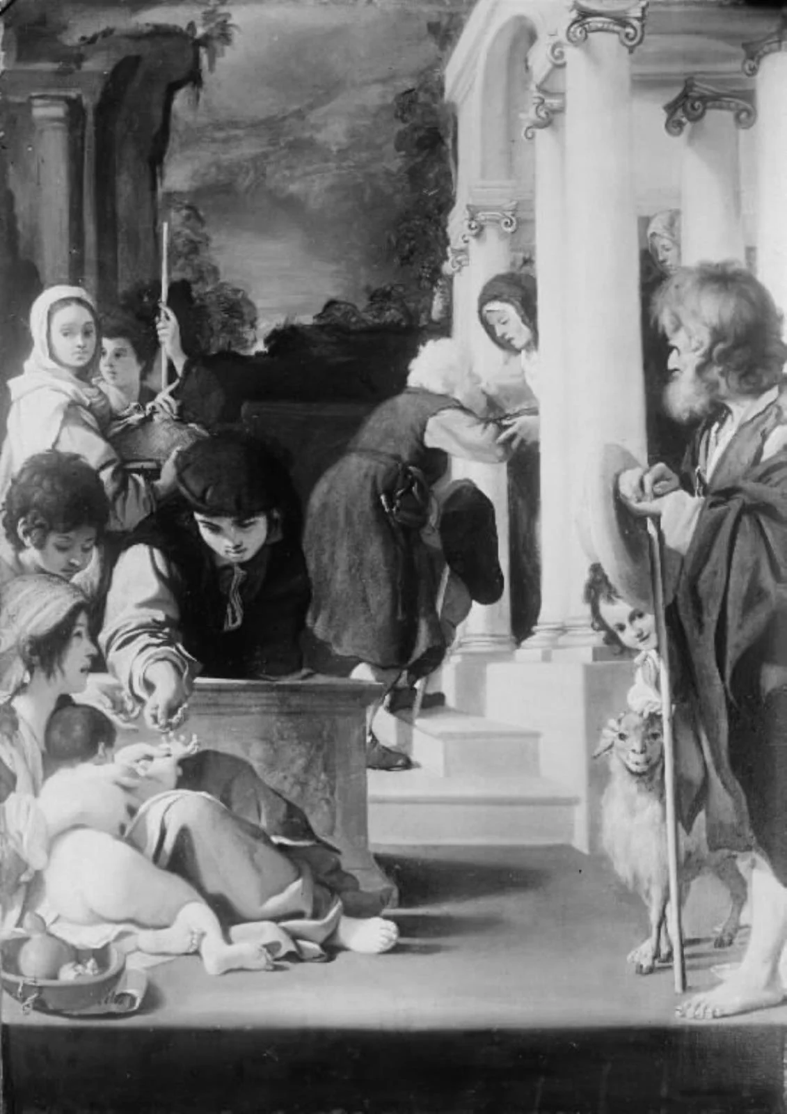 Acts of Mercy. St Joachim Visiting St Elizabeth