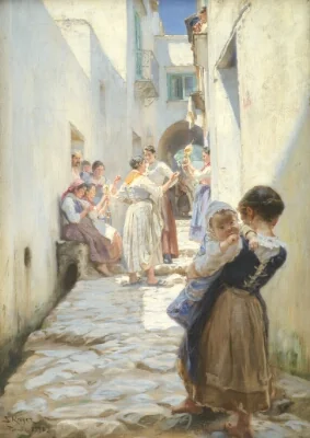 A Street in Torello, Italy