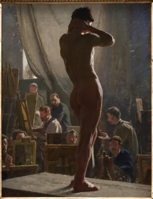 Male Nude in the Studio of Bonnat