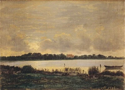 View Across Præstø Fiord towards the manor of Nysø