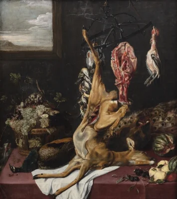 Larder with Circular Meat Rack
