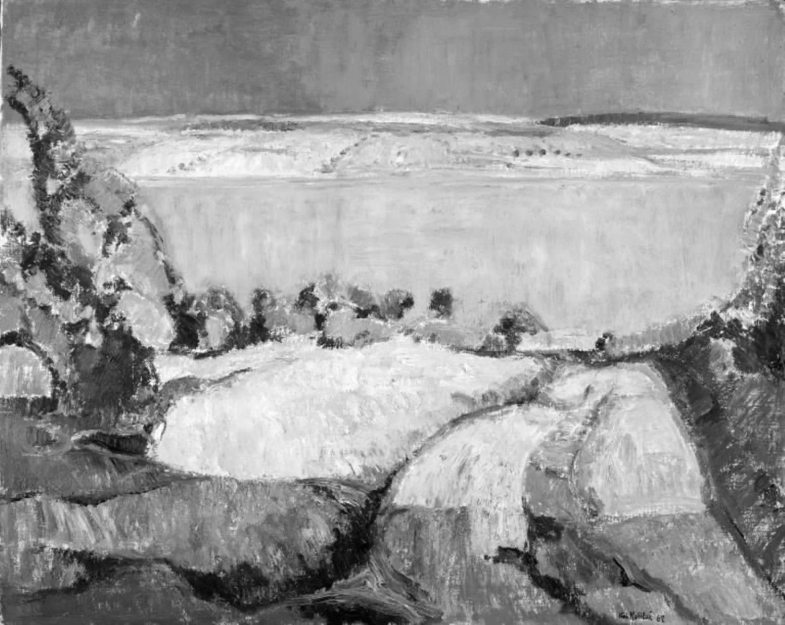 Harvest-Fields by a Fiord