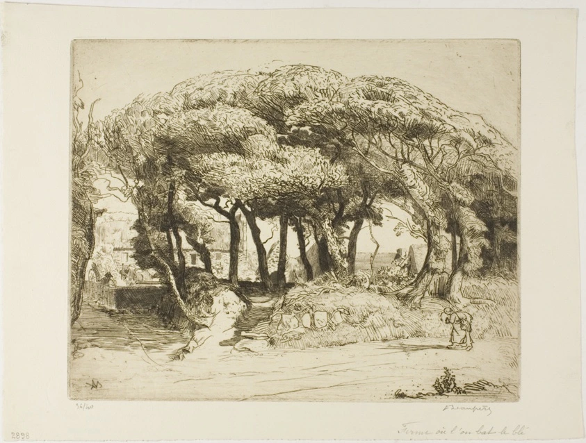 The Farm Where the Wheat is Threshed