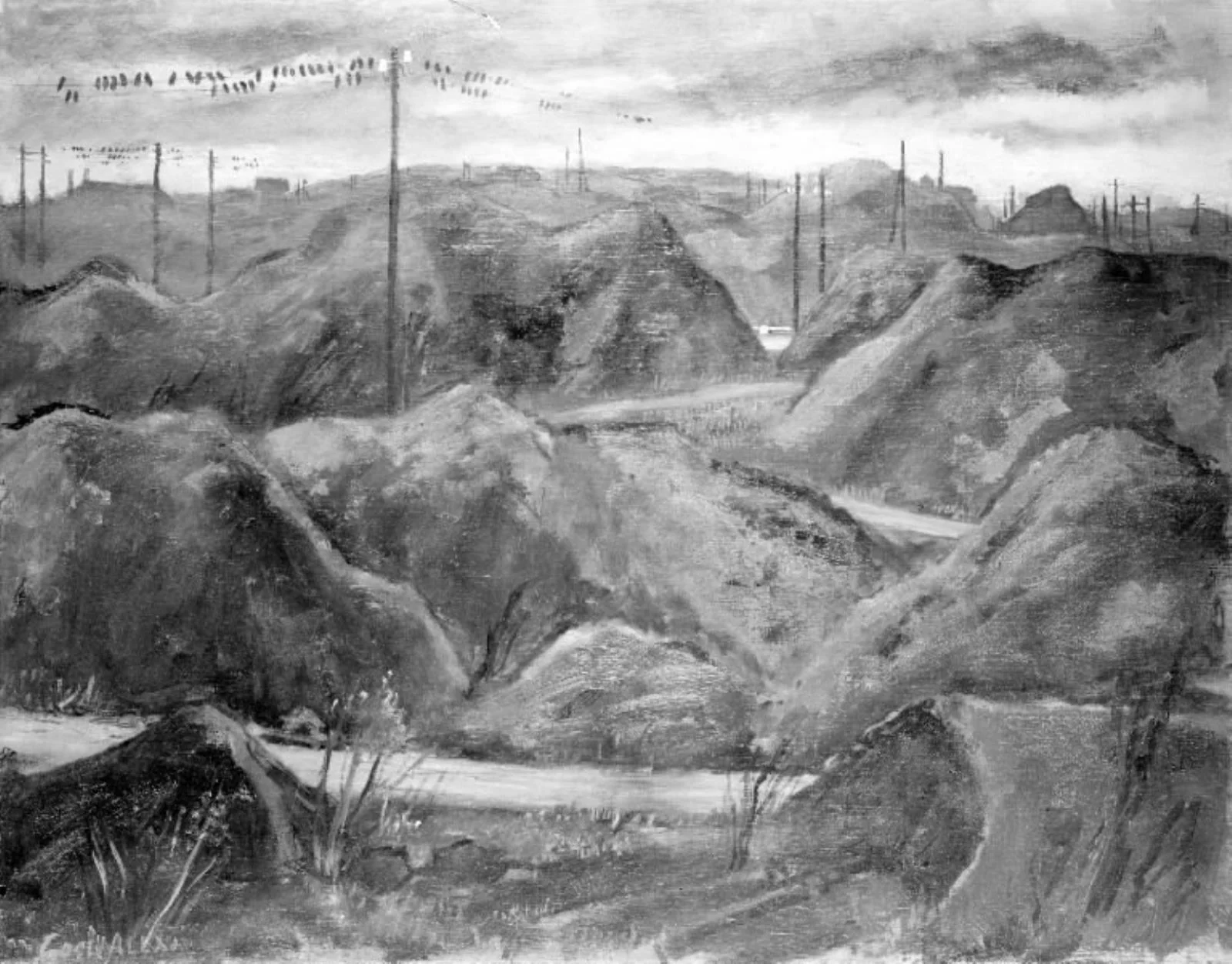 Slag Heaps at Falu Pit