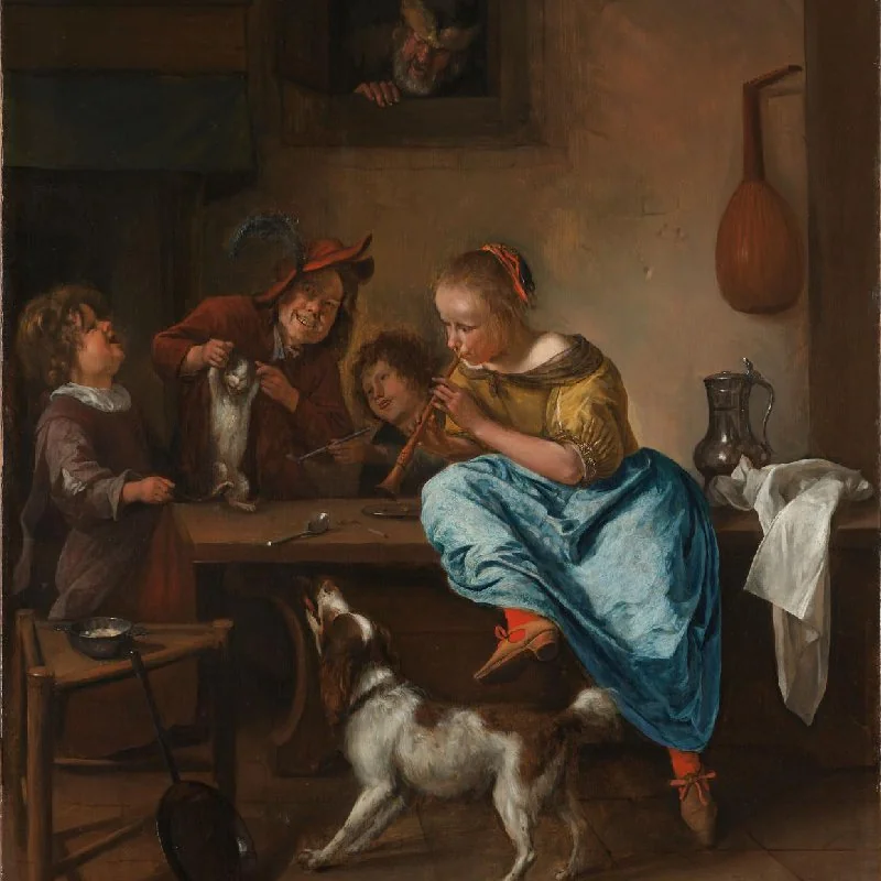 Children Teaching a Cat to Dance, Known as The Dancing Lesson