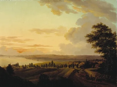 Sjællandsk landskab, aften