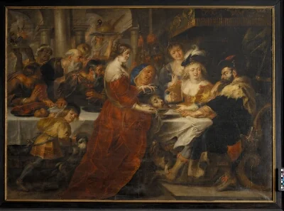 The Feast of Herod. Salome Bringing the Head of St John the Baptist on a Charger