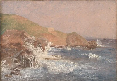 Rough Sea on a Rocky Coast, Capri