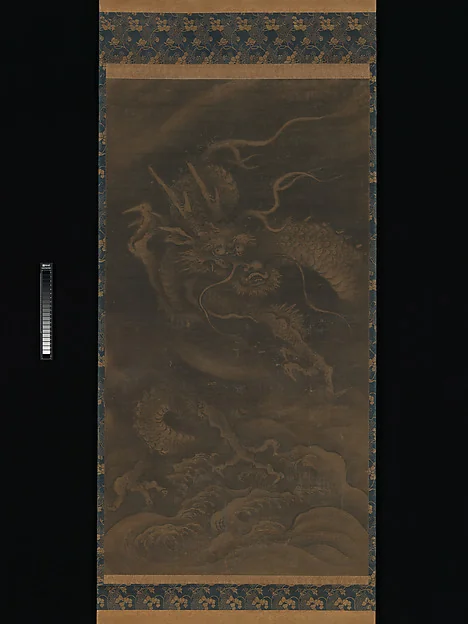 작자미상 용과 호랑이   조선 또는 일본 (에도)|簋簅痡萳 樻虎圖   朝鮮 日本 江戶|Dragon