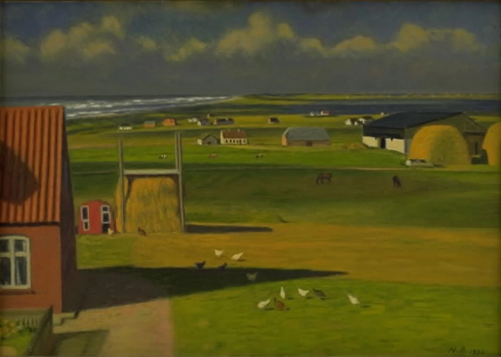 A Landscape with Farm Houses in the West of Jutland
