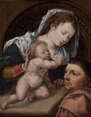 Virgin and Child with a Patron