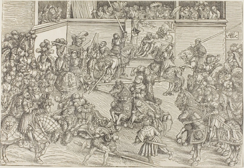 The Second Tournament with a Tapestry Showing Samson and the Lion