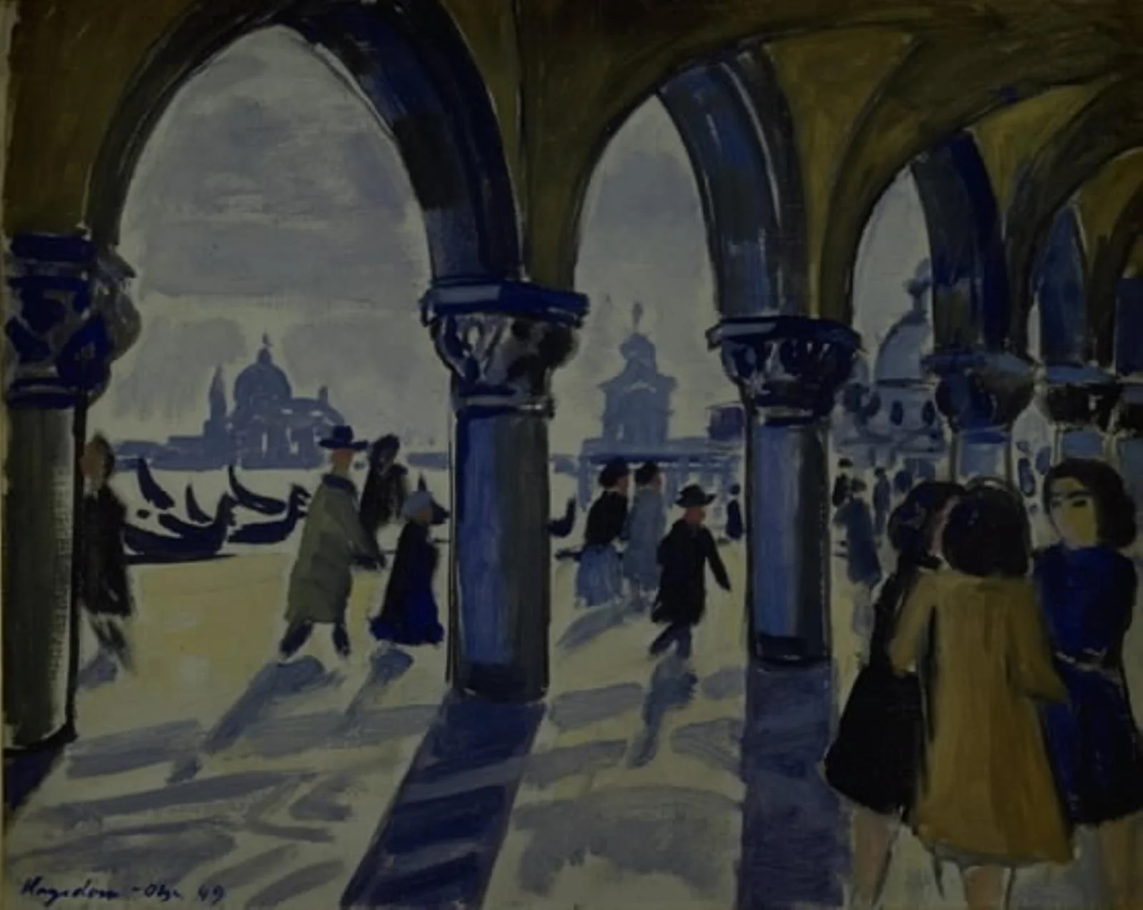 The Arcades of the Palazzo Ducale. Venice