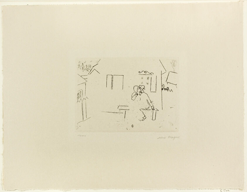 Lovers on the Bench, plate fifteen from Mein Leben