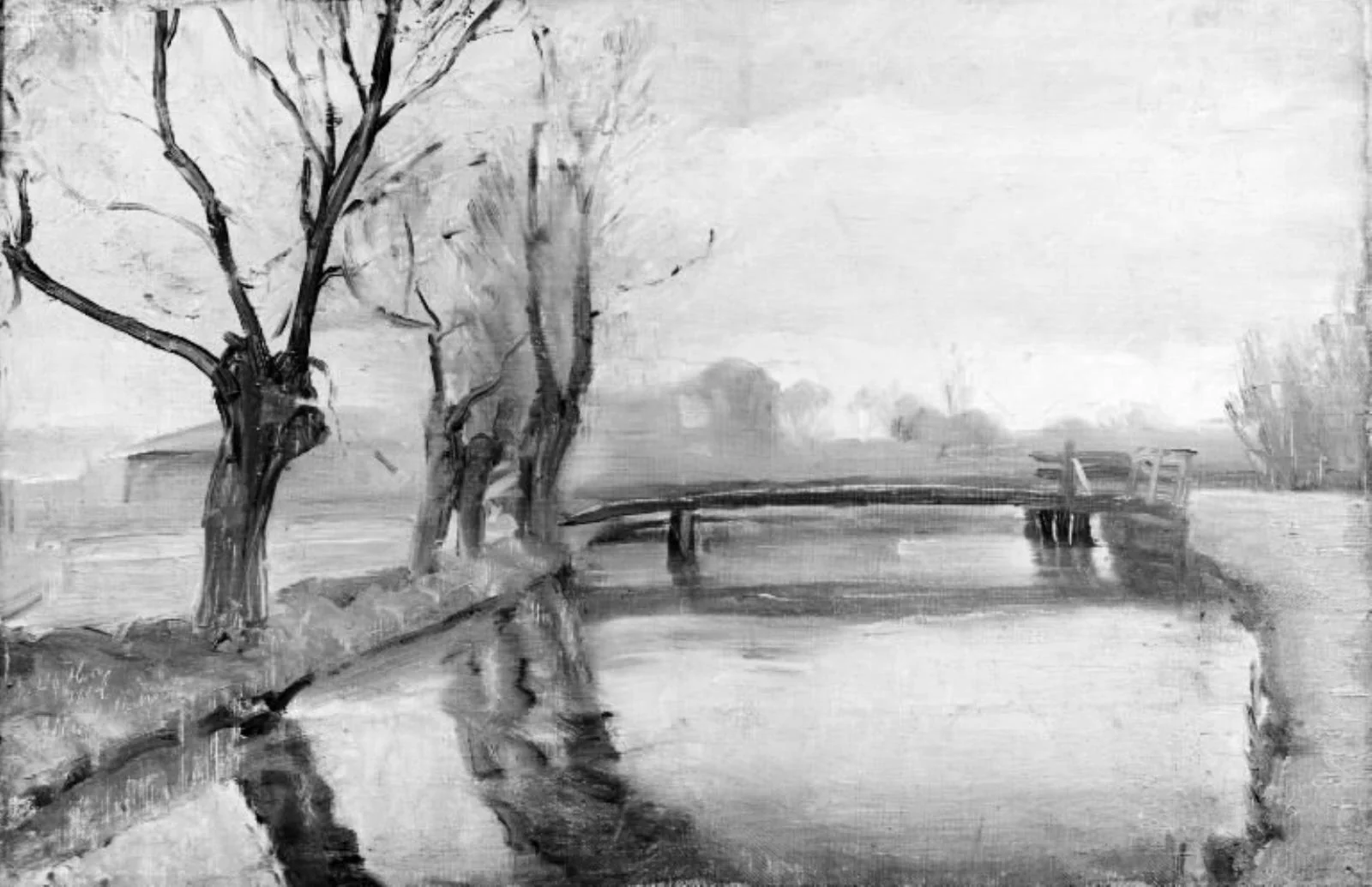 River Landscape with a Bridge