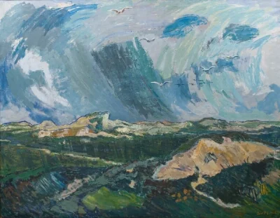 Stormy Weather over the Dunes. Pirupshvarre near Jammerbugten