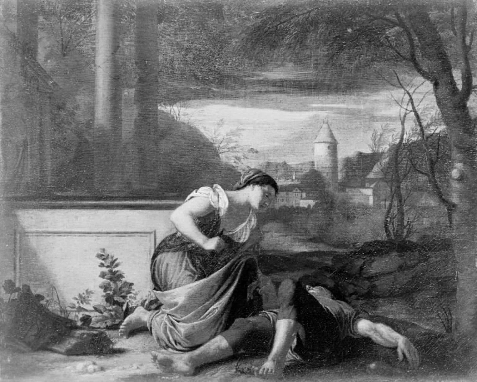 Thisbe's Suicide by the Body Pyramus