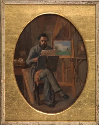 A Painter in his Studio. The Artist Himself (?)