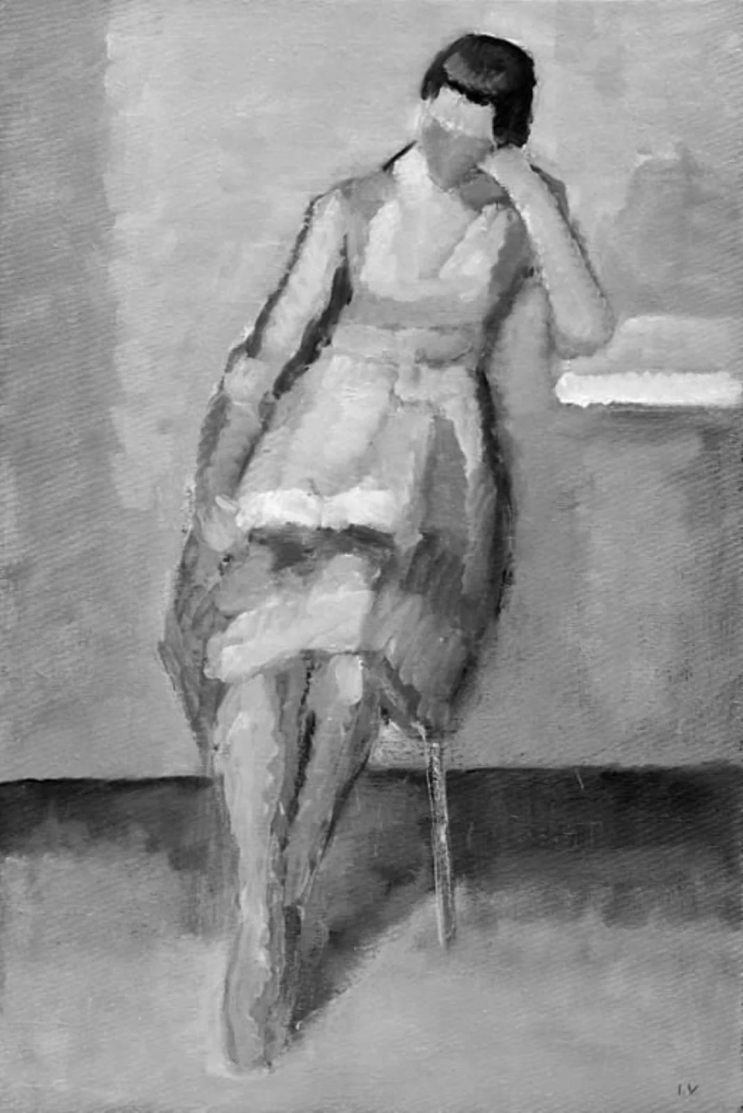 Grey Figure Painting