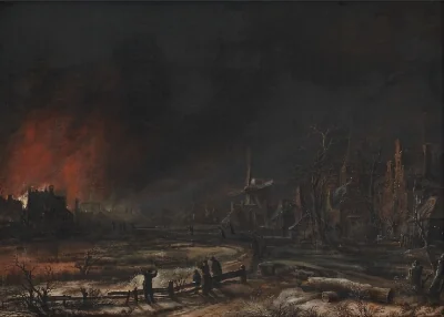 Fire by Night in the Winter