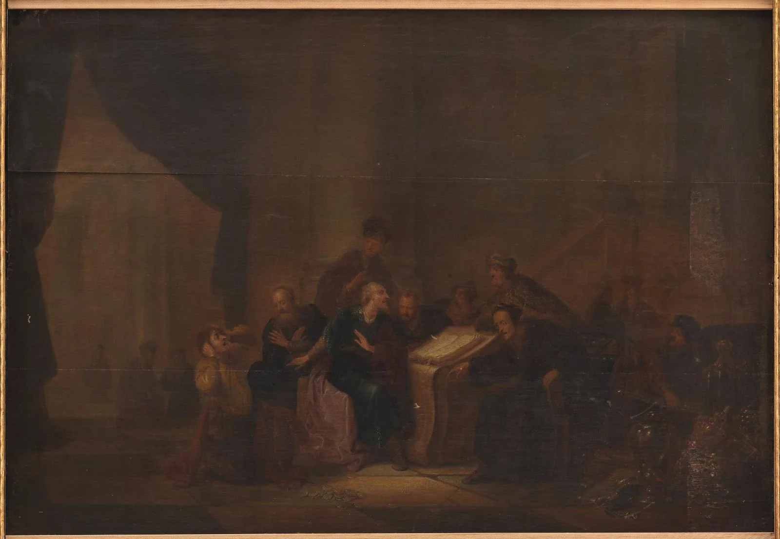 Judas Casts down the Pieces of Silver in the Temple