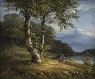 Wooded landscape near Lake Bagsværd