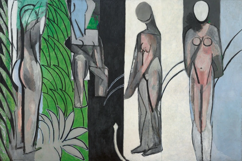 Bathers by a River