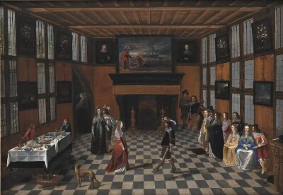 Dancing Party in an Interior