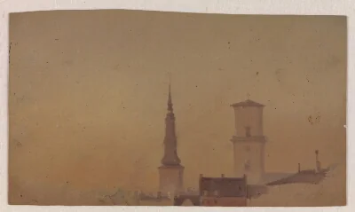 Study of the Spires of Petri Church and Our Lady's Cathedral