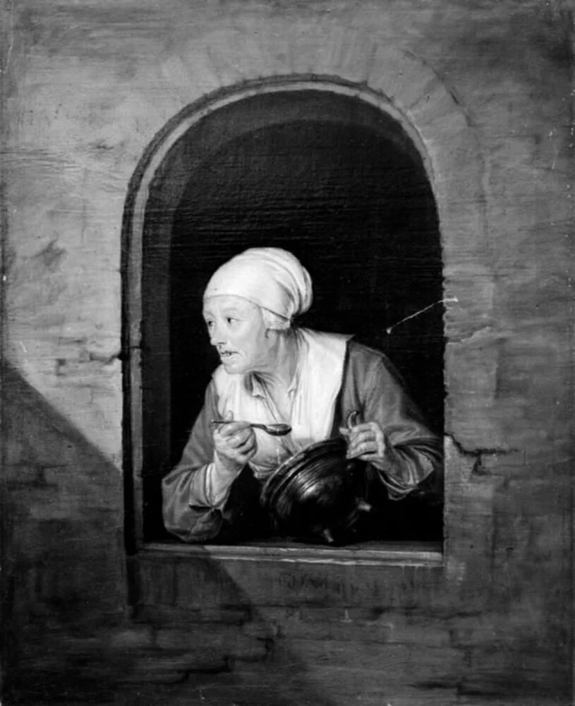 An Old Woman by a Window