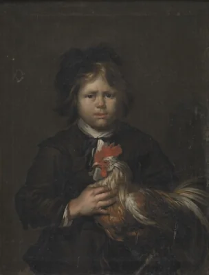 A Farm Boy with a Cock