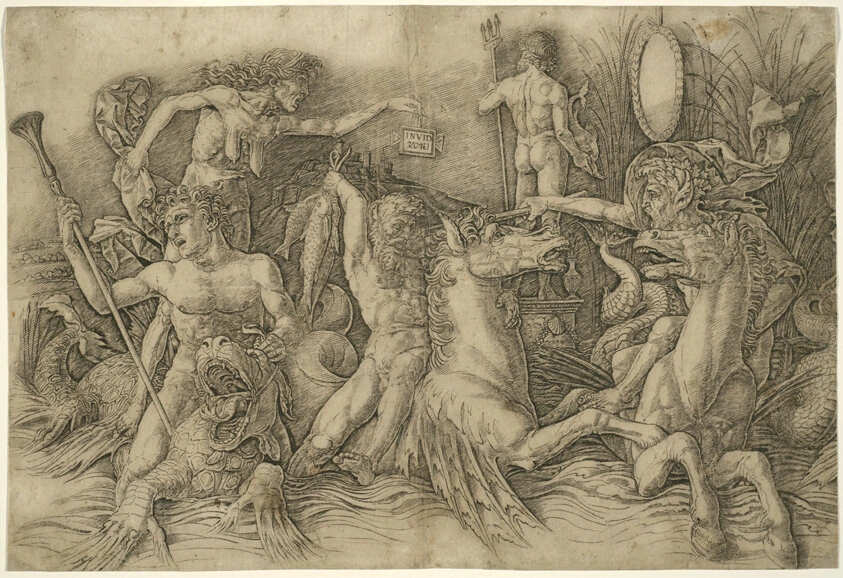 Battle of Sea-Gods, Left Half of a Frieze