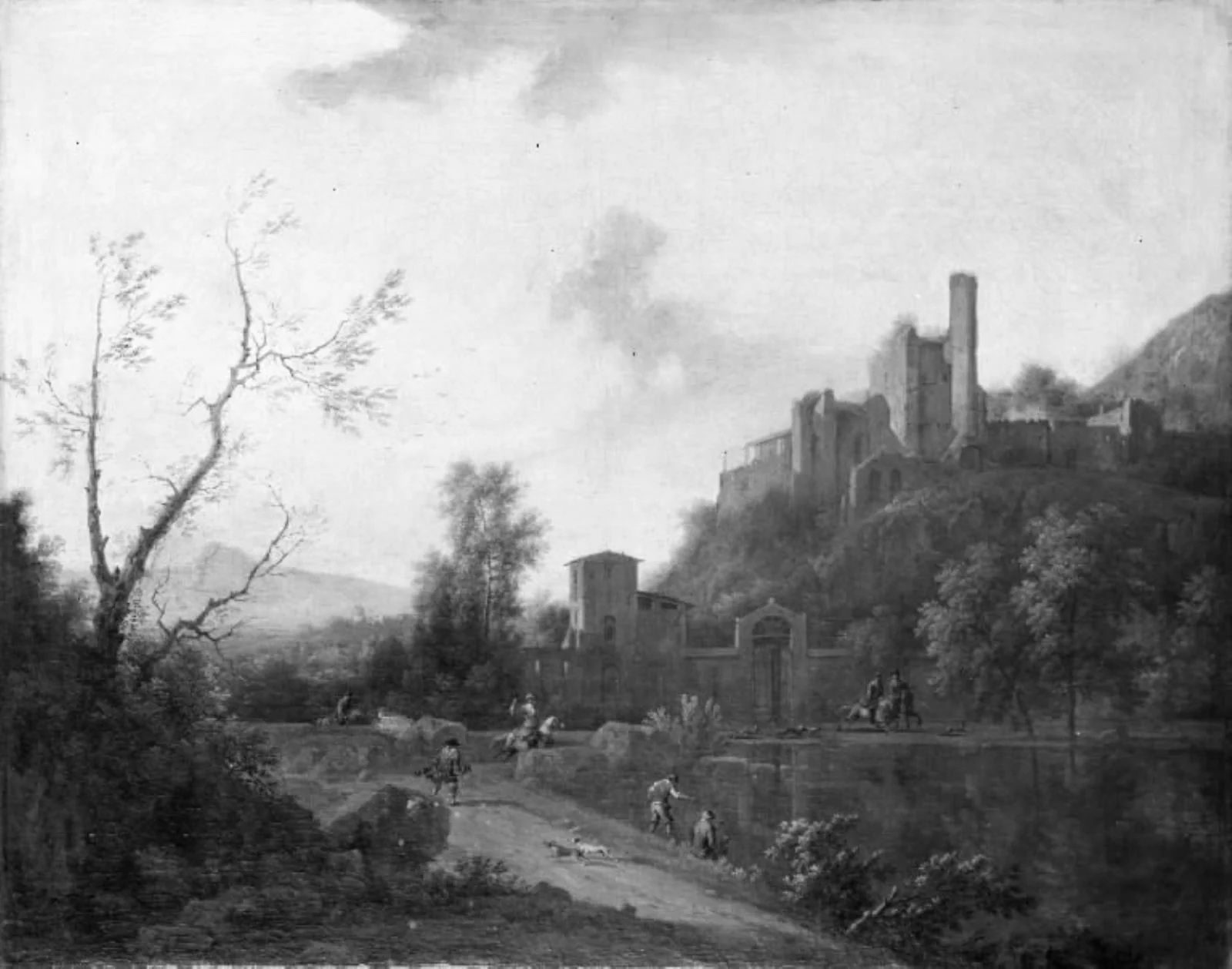 Mountain Scenery with a Castle