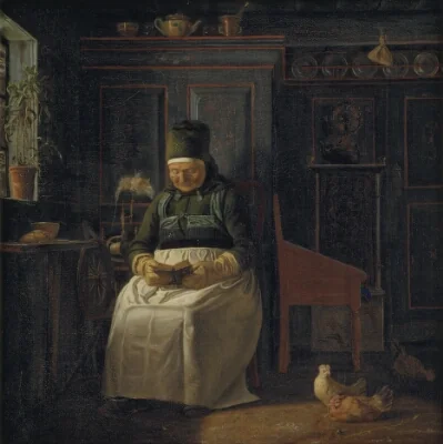 Christmas Morning in a Farmhouse