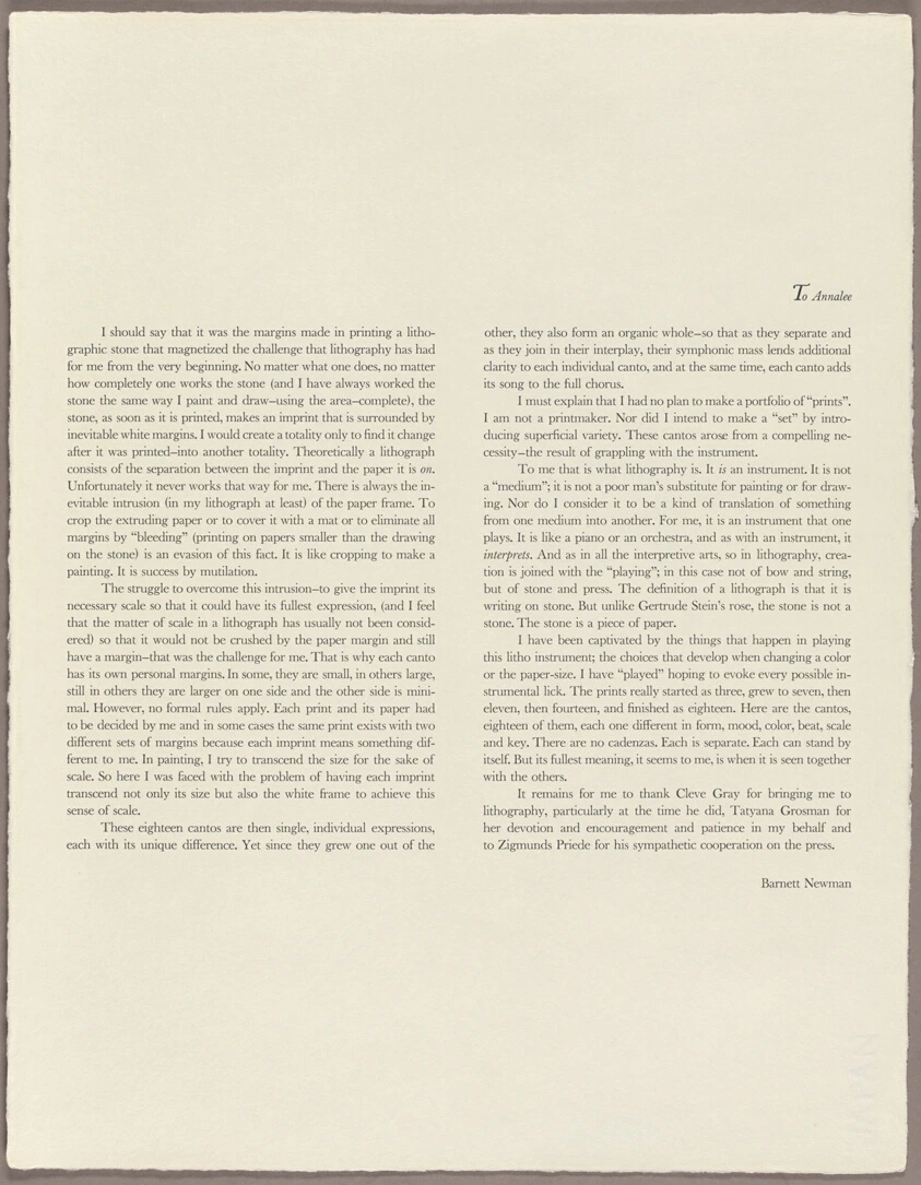 Preface page, from 18 Cantos