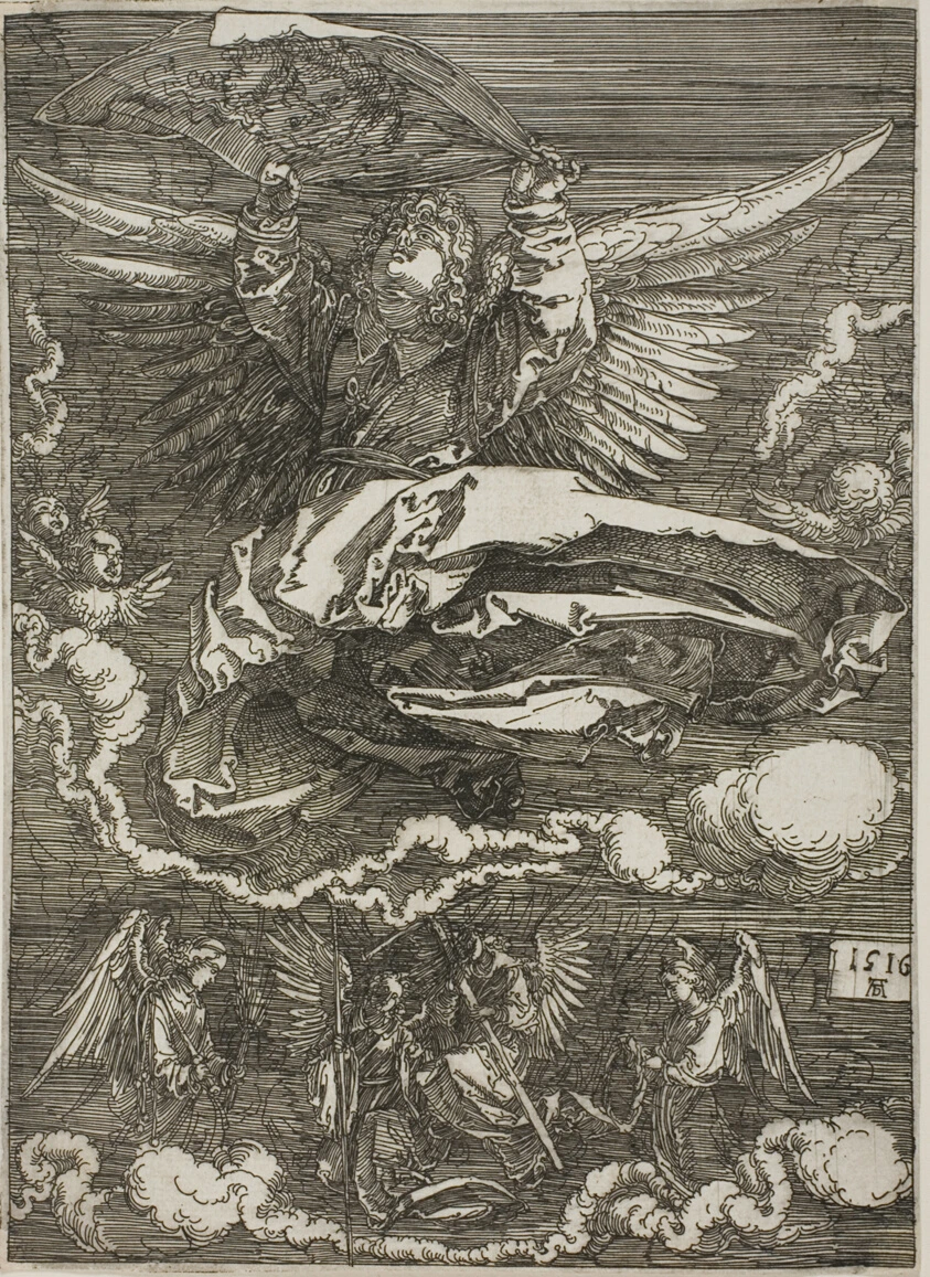 Sudarium Spread Out by an Angel