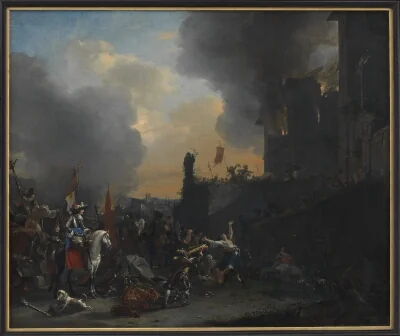 Soldiers Looting and Burning a Convent