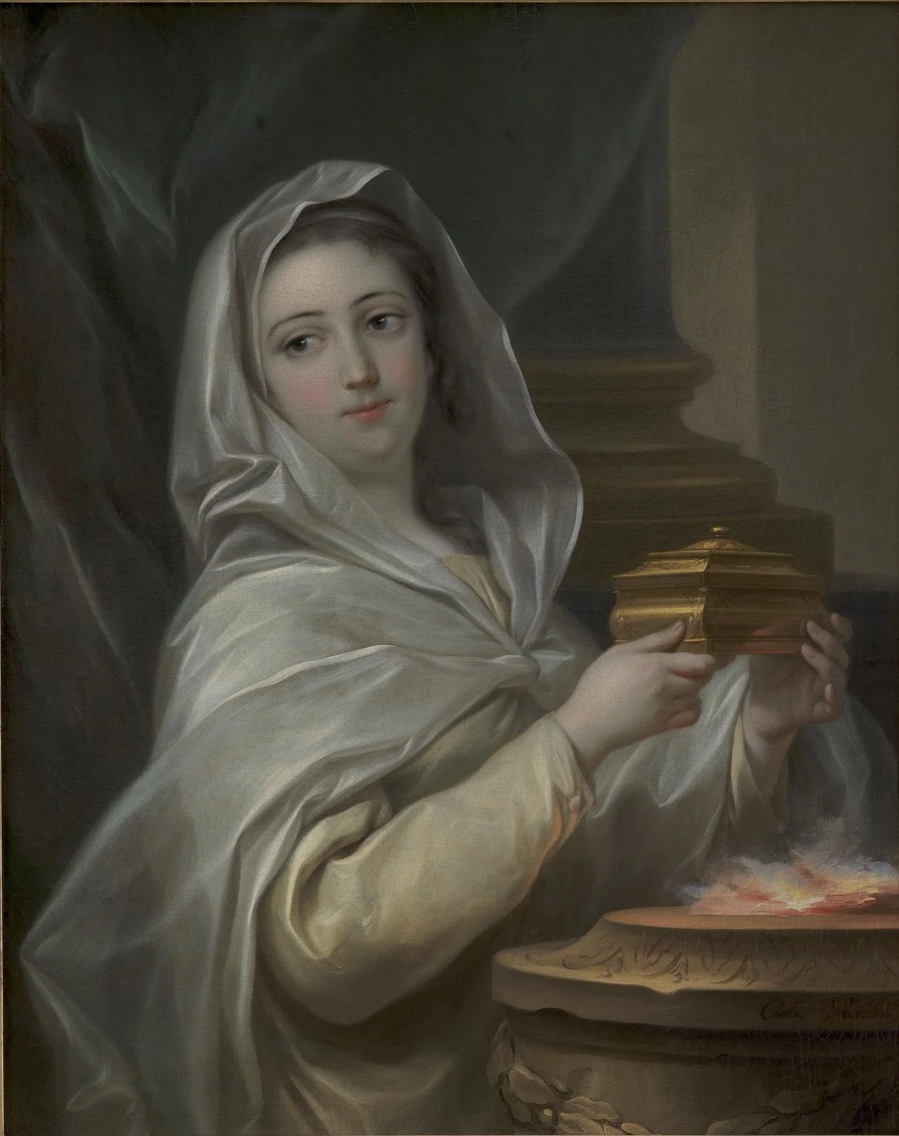 A Vestal. Woman portrayed as a Vestal?
