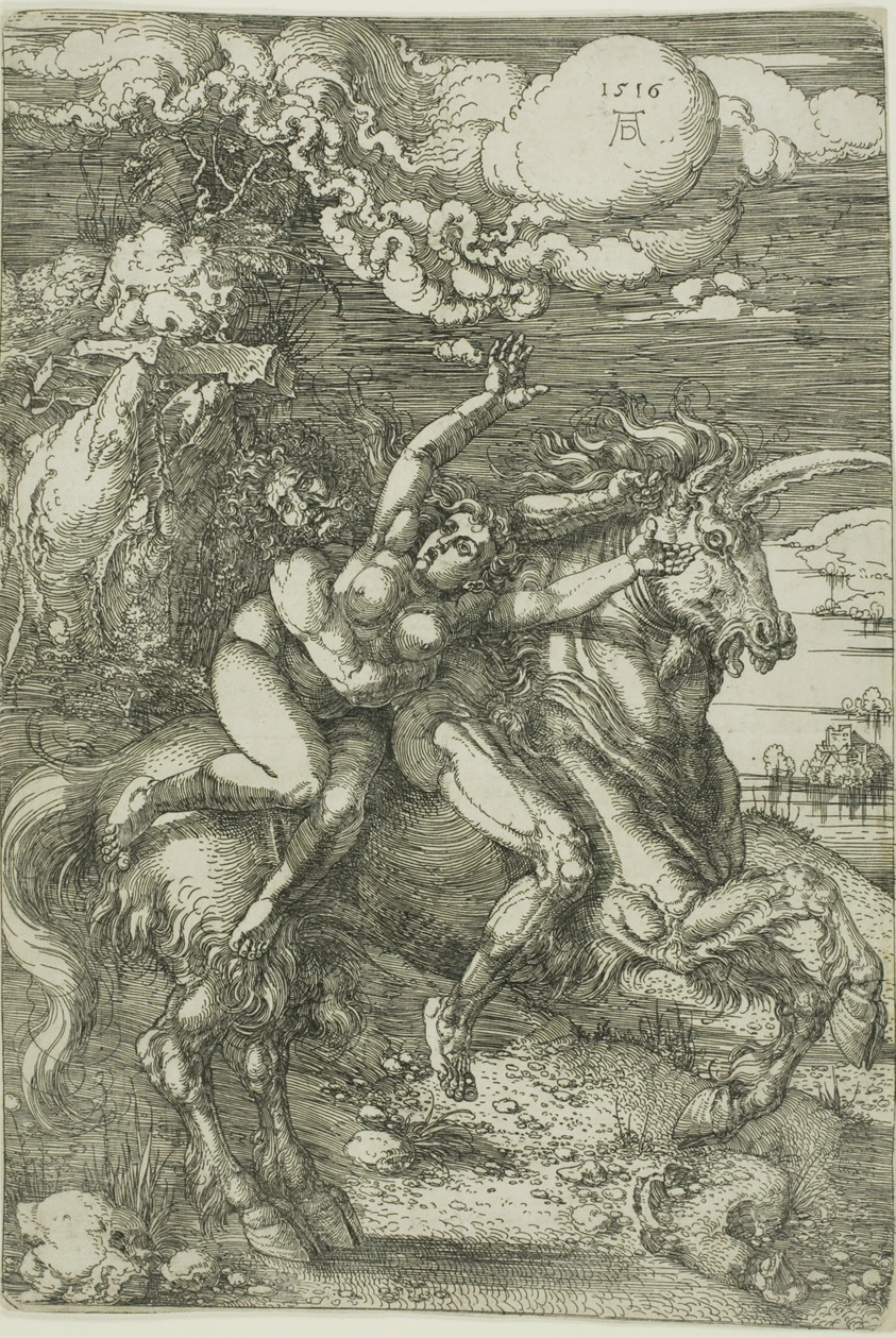 The Abduction of Proserpine on a Unicorn