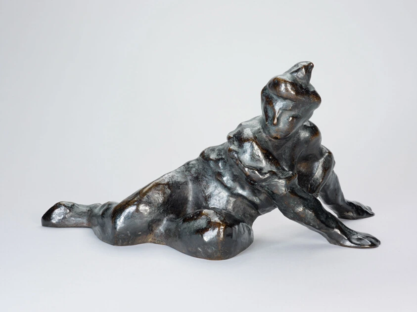 Woman Leaning on Her Hands