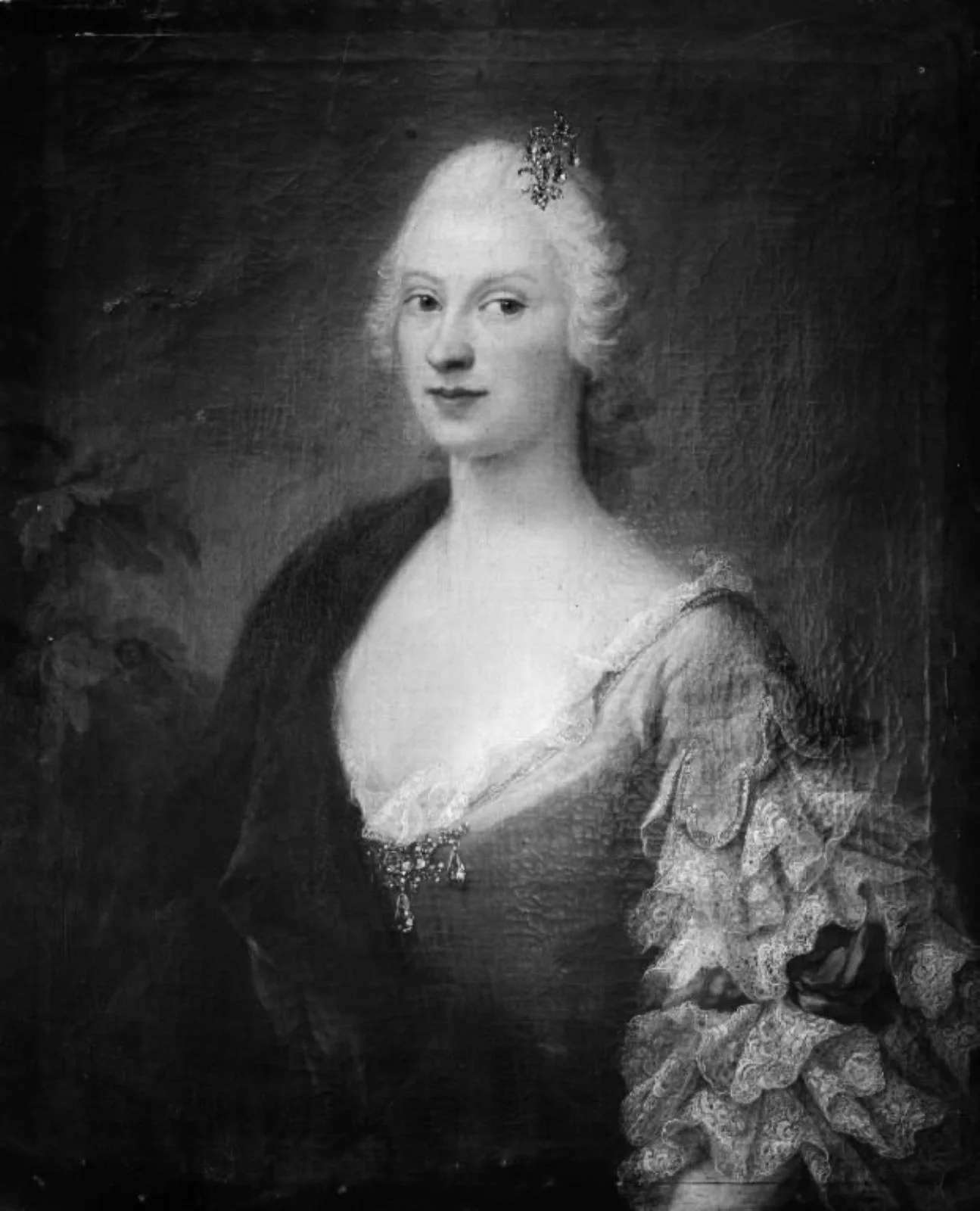 Portræt af fru Adelgunde Elisabeth Amalia von Scholten
