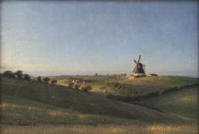 Landscape at Kolding, Jutland, at Sunset