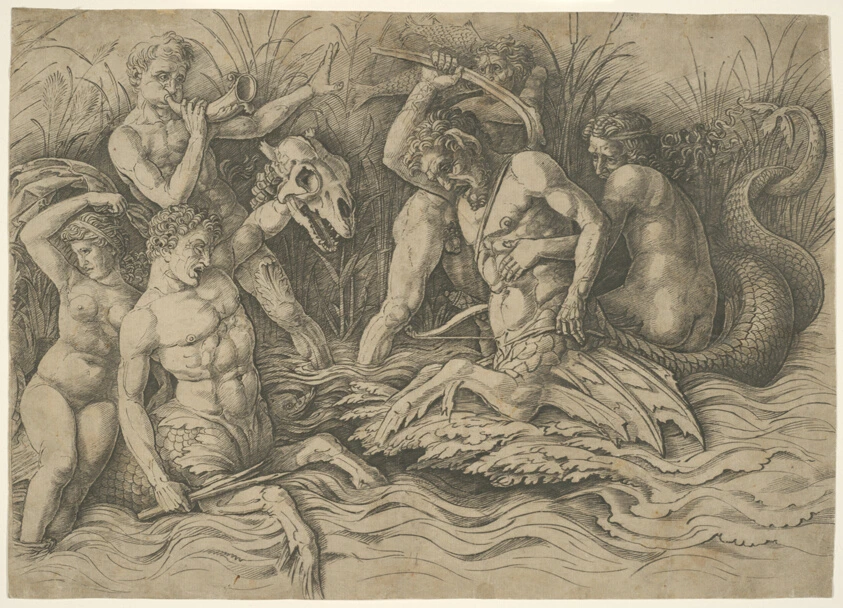 Battle of the Sea Gods: Right Half of a Frieze
