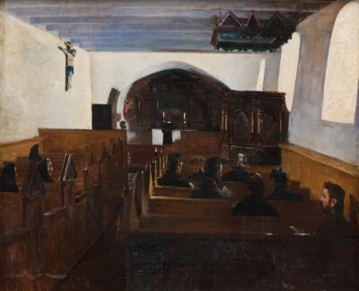 A church Service in the Island of Mors, Jutland