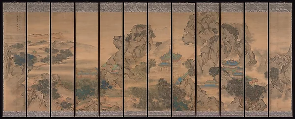 清   袁江   九成宮圖   屏|The Palace of Nine Perfections