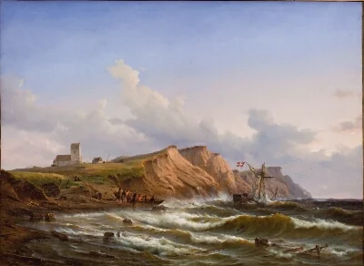 Shipwreck after a Storm off the West Coast of Jutland near Ferring Church